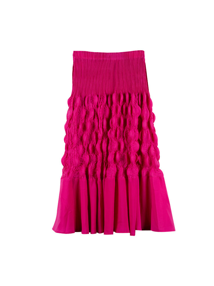 Niche Design Slimming Graceful Pleated Skirt