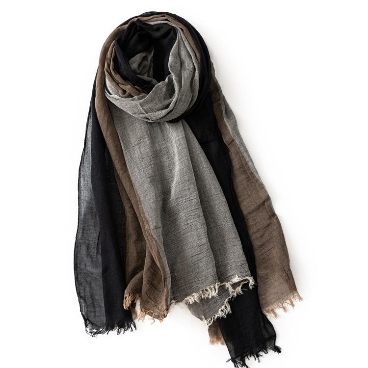 Autumn And Winter Leisure Style Simple Pure Cotton Scarf