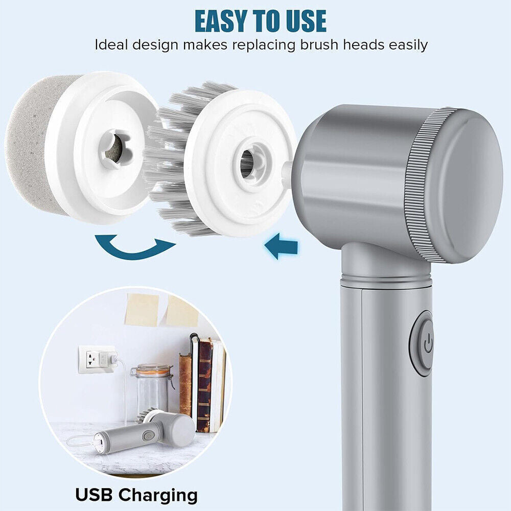 Rechargeable Electric Cordless Turbo Scrub Cleaner