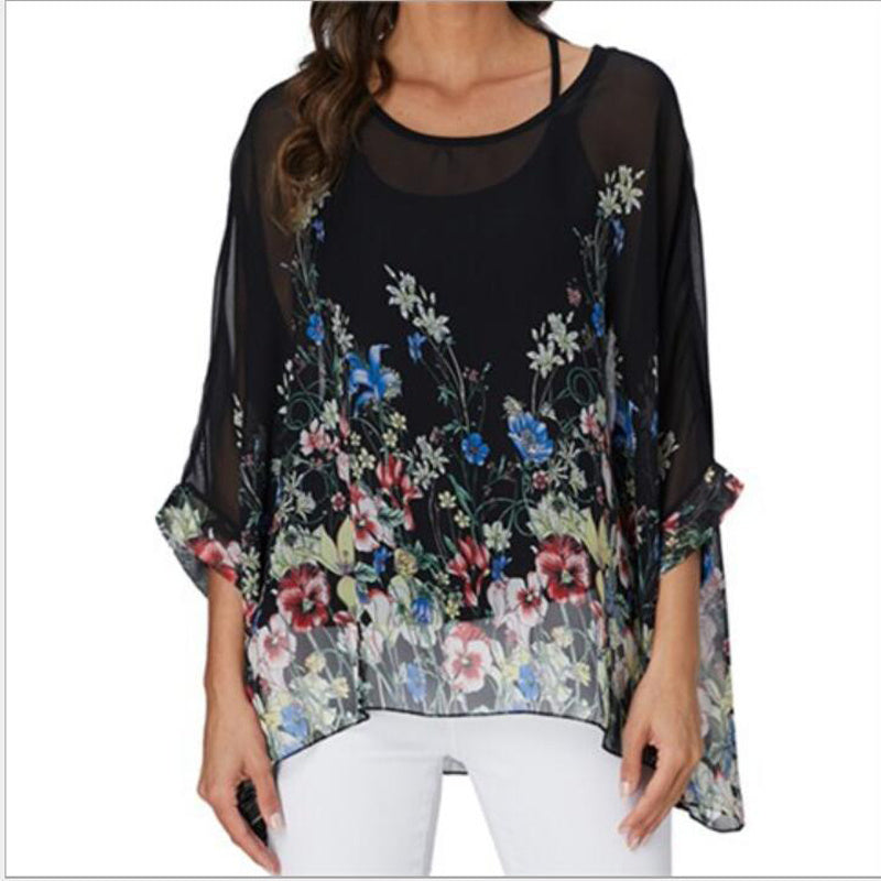 Ops Shirt Casual Beach Boho Blouses Female Oversize Clothing