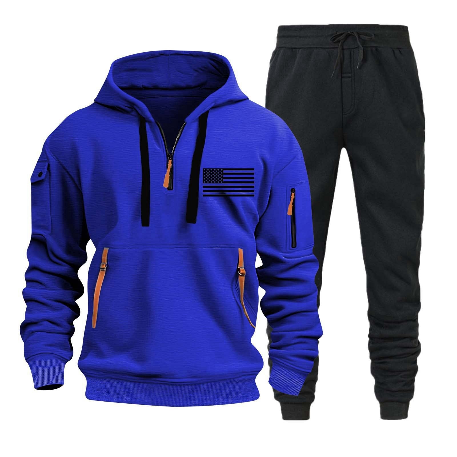 Autumn And Winter Sweater Hoodie Zipper Multi-pocket Pullover Sports Casual Suit