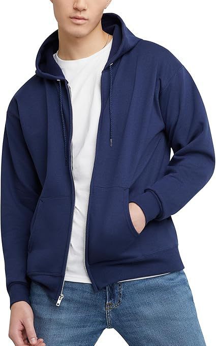 Men's American Fashion Brand Hooded Zipper Loose Pullover Top Sweatshirt Jacket