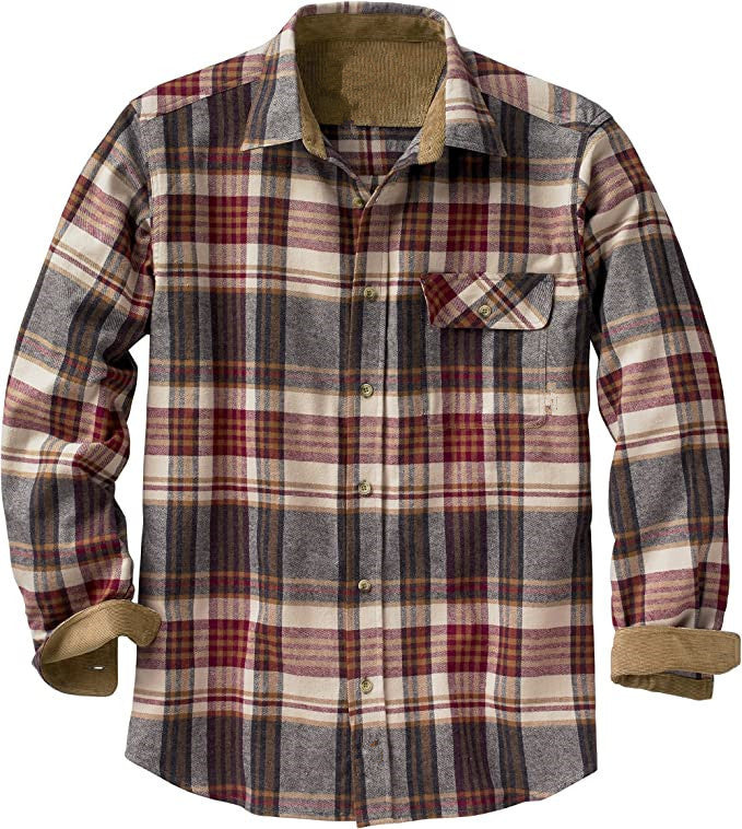 European And American Spring And Autumn Single-breasted Plaid Shirt Long Sleeve Loose