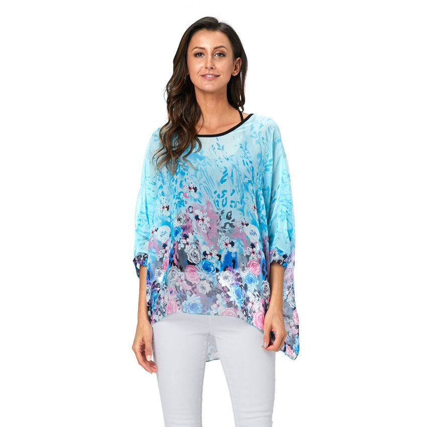 Ops Shirt Casual Beach Boho Blouses Female Oversize Clothing