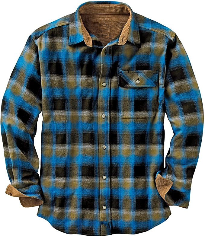 European And American Spring And Autumn Single-breasted Plaid Shirt Long Sleeve Loose