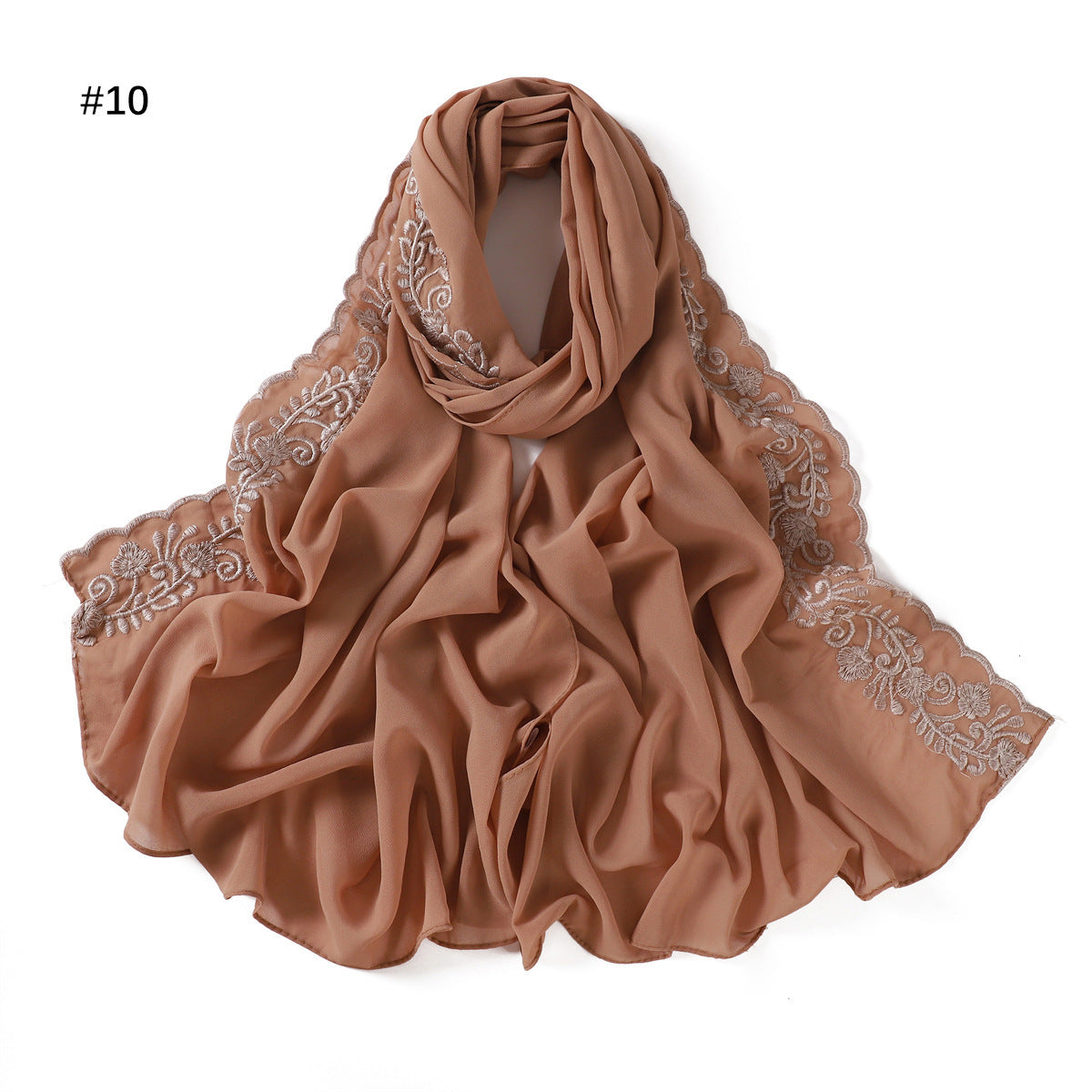 Fashion Solid Color Chiffon Women's Scarf