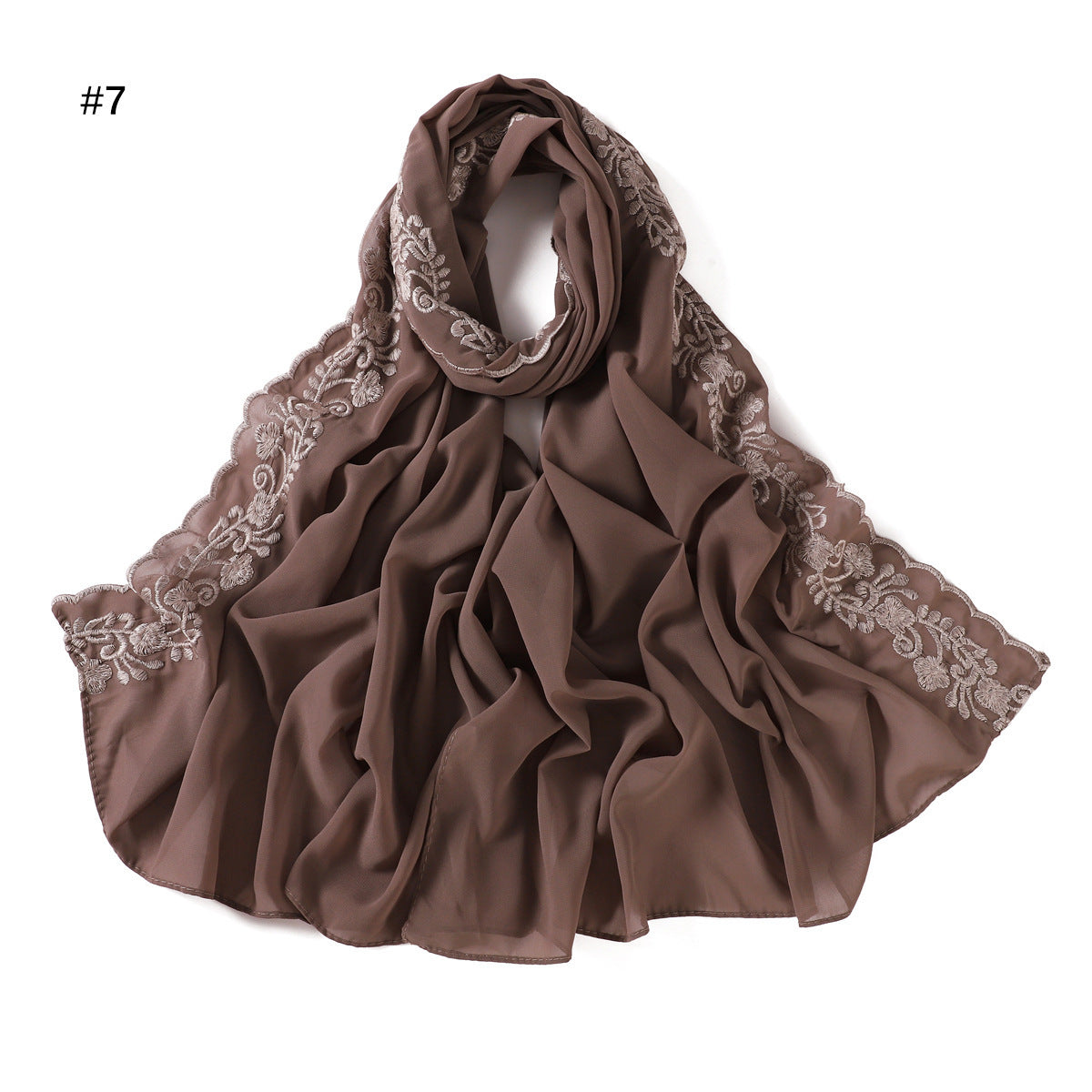 Fashion Solid Color Chiffon Women's Scarf