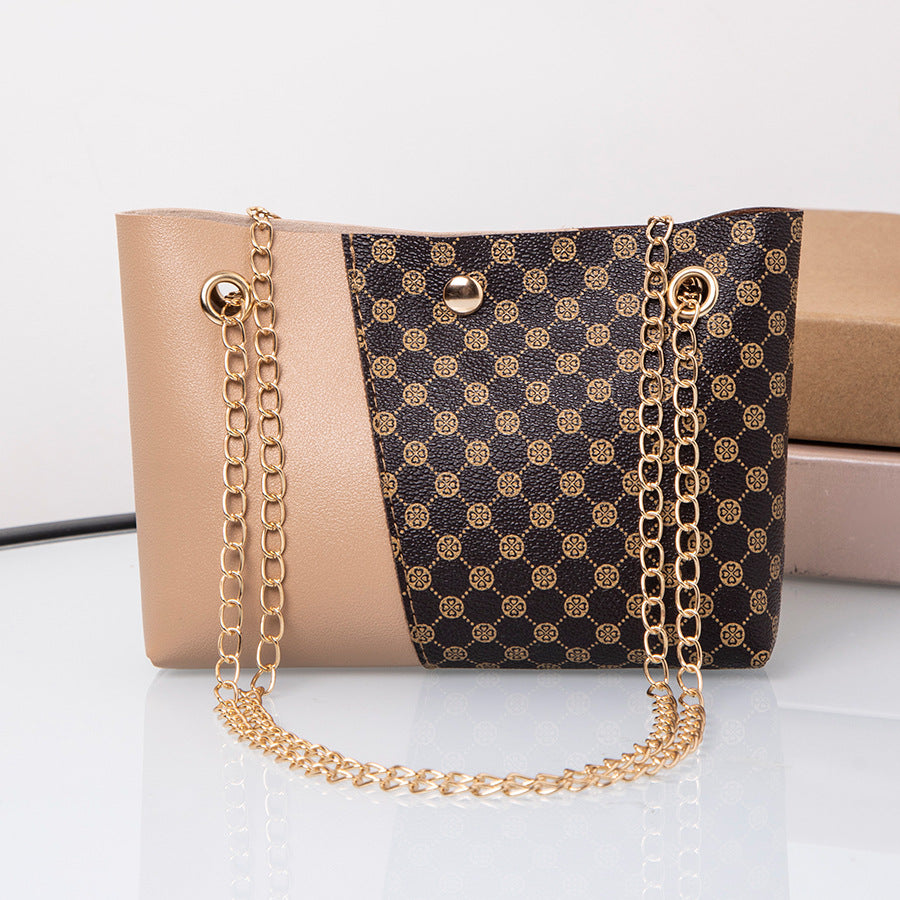 Dotted Prints Chain Shoulder Messenger Bag