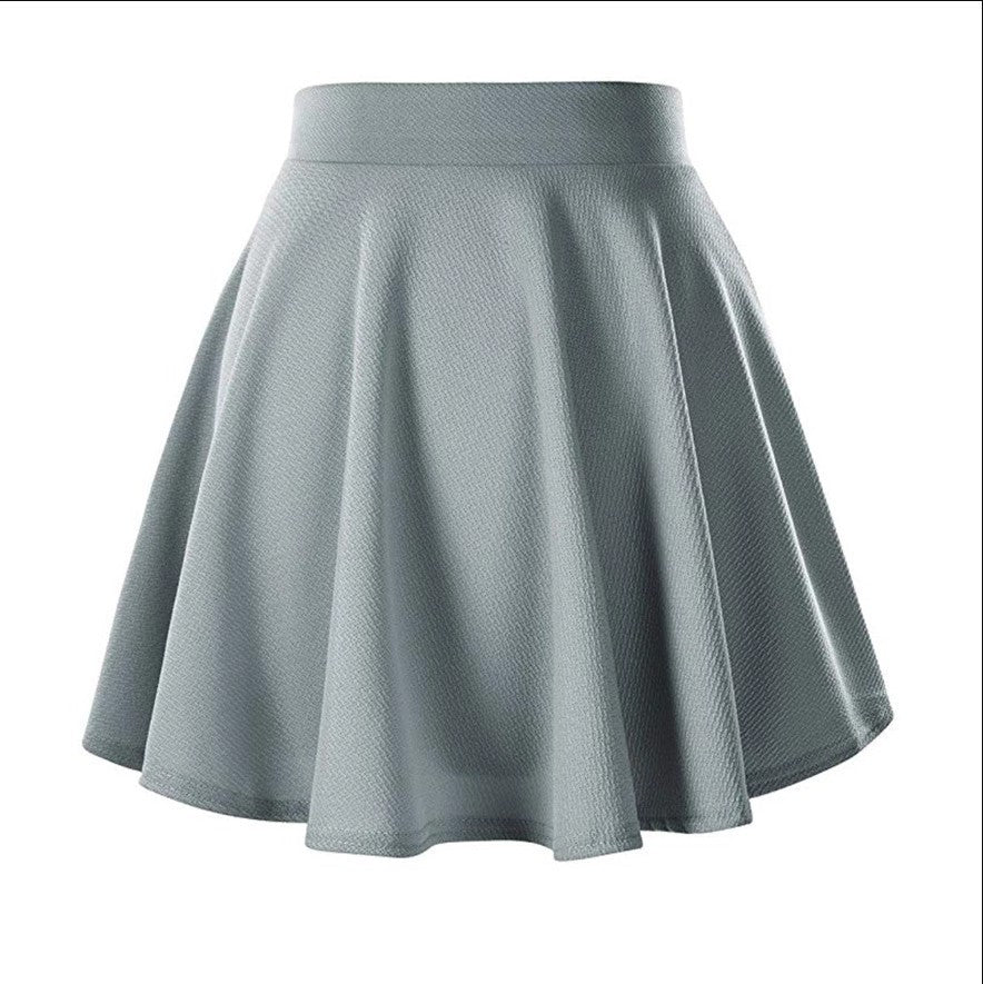 Women's Basic Versatile Stretch Flared Skirt