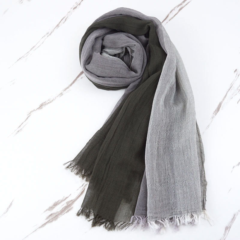 Autumn And Winter Leisure Style Simple Pure Cotton Scarf