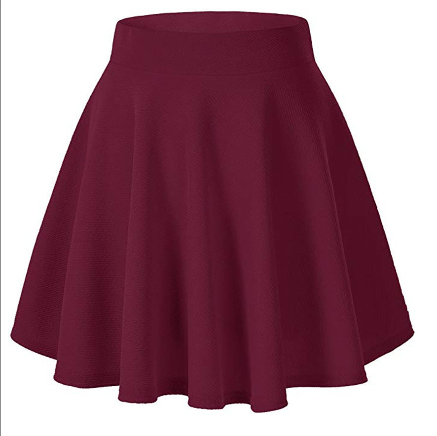 Women's Basic Versatile Stretch Flared Skirt