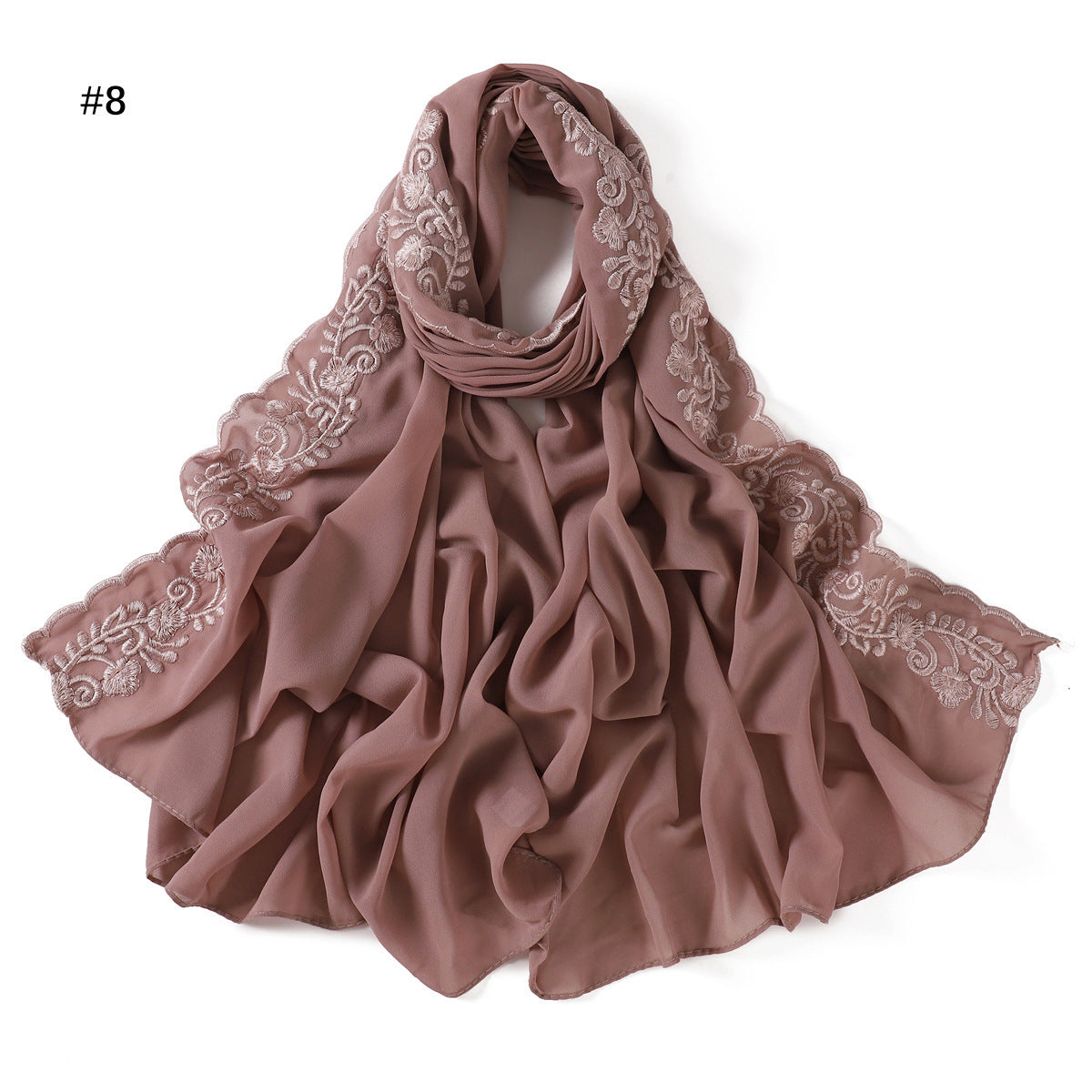 Fashion Solid Color Chiffon Women's Scarf