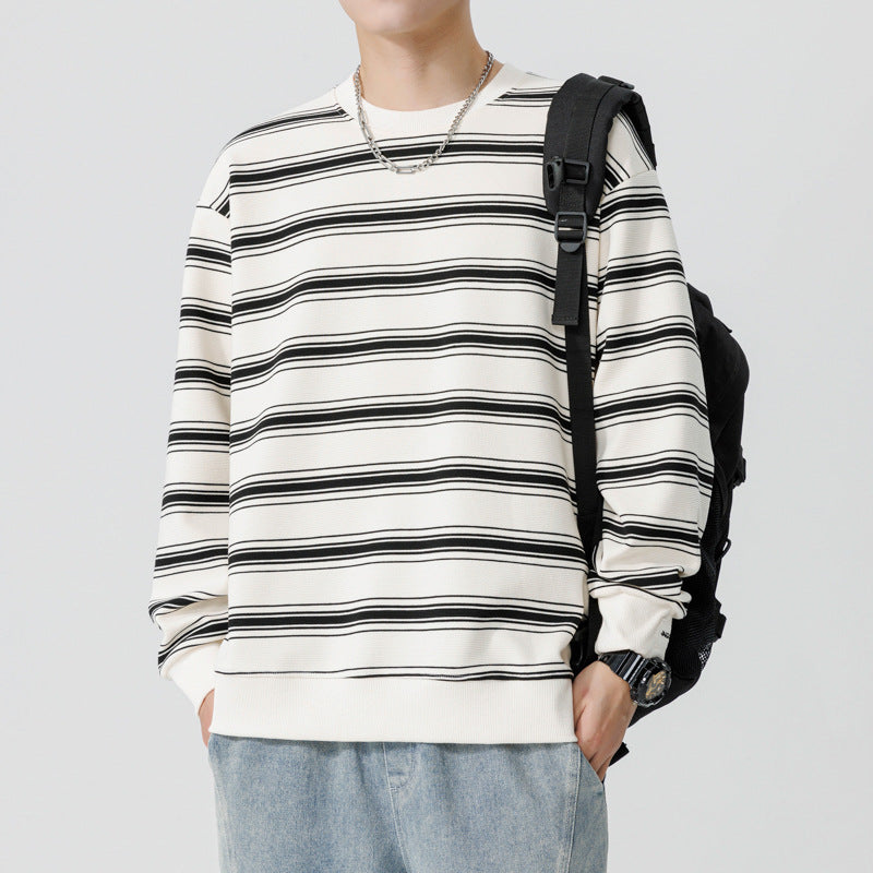 American Casual Striped Sweater For Men