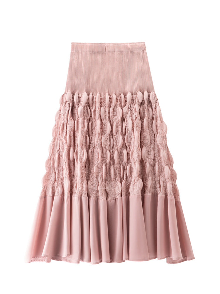 Niche Design Slimming Graceful Pleated Skirt