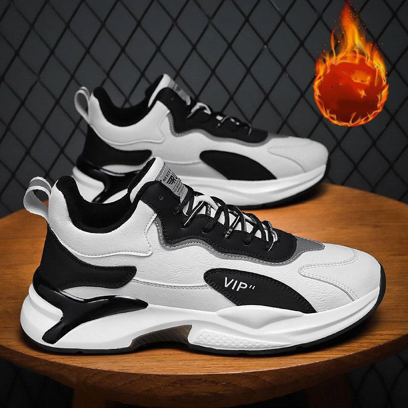 Fashion Black White Sneakers Casual Outdoor Lightweight Breathable Sports Shoes For Men