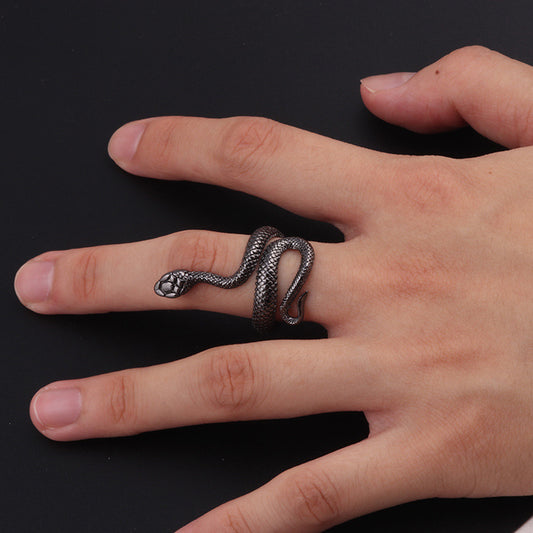 Snake Ring Snake-shaped Punk Style Jewelry